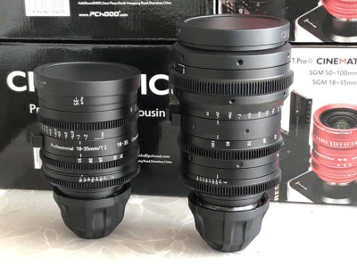 arri pl mount cine sigma 18-35mm T2 & 50-100mm T2 parfocal for epic komodo bmpcc - Image 1 of 4