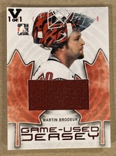 2007-08 ITG O Canada Game-Used Jersey Martin Brodeur 1 Of 1 RARE HOF