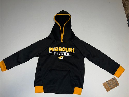 VETEMENTS Felpa con cappuccio Missouri Tigers taglia 2T 3T o 4T nuova con etichette nera