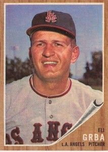 ELI GRBA 1962 TOPPS BASEBALL #96