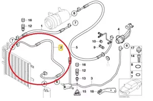 TUBO DE AIRE ACONDICIONADO BMW SERIE 3 E46 6904013 - Imagen 1 de 3