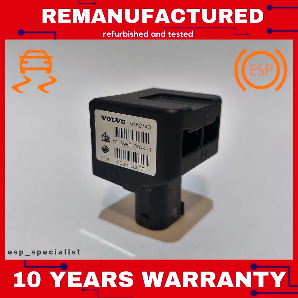 Sensor de aceleración lateral Volvo S80, S60, XC70, V70 DSTC ESP 9162743 Foto 1 de 3