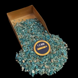 Blue Apatite gemstone crushed Coarse 1-3mm Gemstone For Wood inlay - Picture 1 of 6