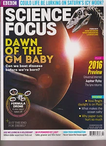 BBC SCIENCE FOCUS MAGAZINE #290 JAN 2016, DAWN OF THE GM BABY + 2016 PREVIEW. - Picture 1 of 1