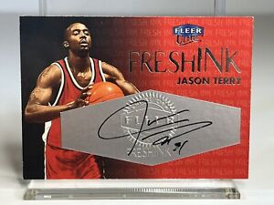 1999-2000 Jason Terry Ultra Fresh Ink (219/1000) Atlanta Hawks Fleer autograph