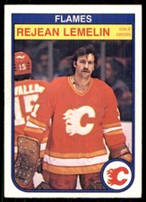 1982-83 O-Pee-Chee Rejean Lemelin Calgary Flames #50
