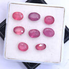13.50 Cts Natural Ruby Top Red Mozambique Oval Faceted Cut Gemstones Lot 7Mm-8Mm