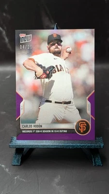 MLB Topps 2022 ahora Carlos Rodon 200K SF Giants/25 púrpura Foto 1 de 2