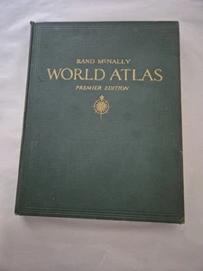 RAND McNALLY WORLD ATLAS,1941,Premier Edition,Maps - Picture 1 of 14