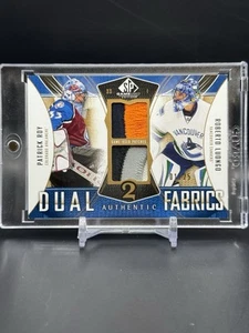 2009-10 SP Game Used Patrick Roy Roberto Luongo Dual Fabrics Patch 01/25 Jersey # - Bild 1 von 2