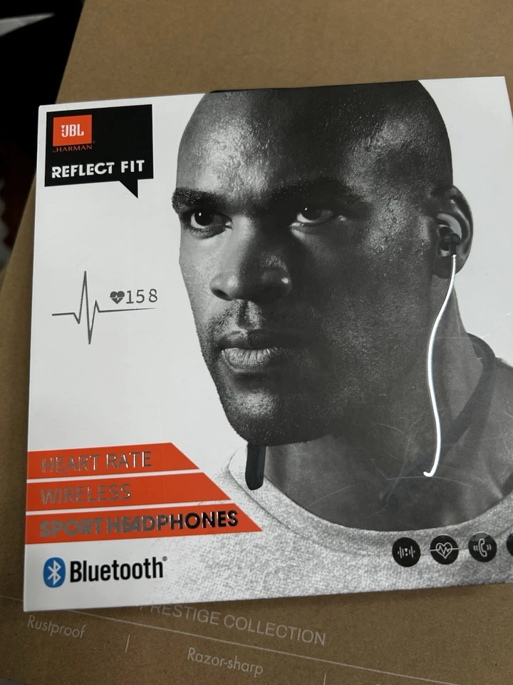 JBL 反光贴合心率无线蓝牙运动耳机-红色 — 第 1/2 张图片