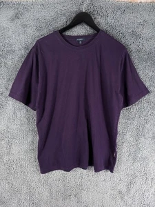 Camiseta Burberry Para Hombre XL Púrpura Manga Corta Algodón Cuello Redondo Lisa Hecha Reino Unido Nova - Imagen 1 de 8