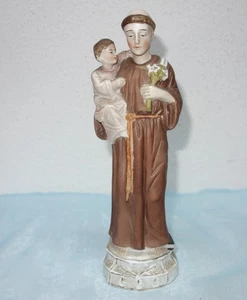 Hl Antonius Porzellanfigur - HL. ANTONIUS VON PADUA MIT JESUSKIND - Bild 1 von 6