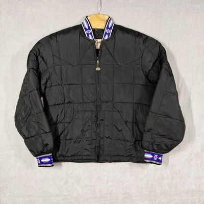 Chaqueta acolchada negra de colección de los 80 Walls Blizzard Pruf azteca navajo occidental para hombre grande Foto 1 de 4