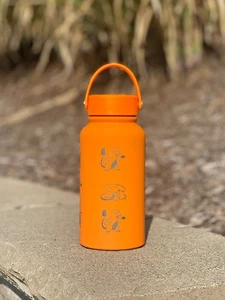 Charmander Water Bottle Engraved Coffee Tea Tumbler with Sleeping Charmander - Picture 1 of 10