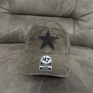 Neu mit Etikett '47 Clean Up Dallas Cowboys Camouflage verstellbarer Hut Herren Größe Medium - Bild 1 von 6