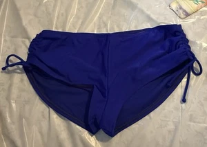 Women’s Hobie XL Sapphire Cinch Hot Pant Swim Bikini Bottom NWT - Picture 1 of 3