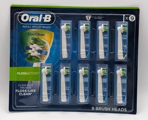 Oral-B - Max Clean - Acción de hilo dental - Cabezal de cepillo de recarga - EB25RB - Paquete de 9 - Sellado - Imagen 1 de 4