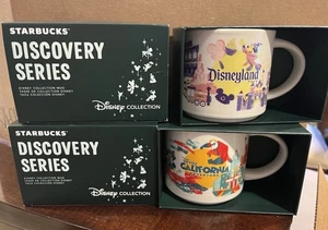 Disney Starbucks Discovery Serie 2 Tazas Disneyland y California Adventure - Imagen 1 de 7