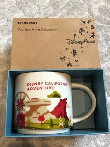 Nuevo en caja Starbucks Parques Disney Disney Aventura Disney California You Are Here Taza GENUINA - Imagen 1 de 4