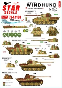 Star Decals 1/72 WINDHUND PARTE 2 116° Panzer Division Panthers Pz-Reggiment 24 - Foto 1 di 3