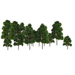 20x Model Trees Deep Green HO N Scale Train Model Kits Railroad Layouts - Picture 1 of 9