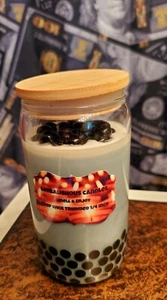 Boba Milk Tea/Bubble Tea Candle Soy/Gel Wax Scented Candles w/lid 6 oz or 16 oz - Picture 1 of 74