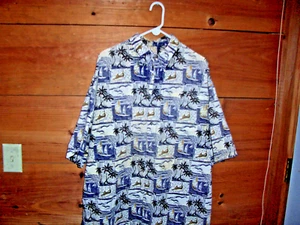Vintage Field & Stream Hawaiian Shirt Mens 2X Nice ! - Picture 1 of 5