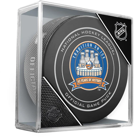 Islanders Unsigned Inglasco 43rd Anniversary Season Official Game Puck Cover