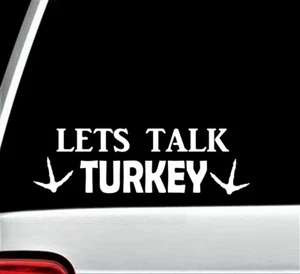 Calcomanía de caza Turkey Tracks para camión SUV furgoneta pistola arco flecha C1063 - Imagen 1 de 3