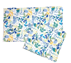 Charisma Set 2 KING Peyton Pillowcases Microfiber Blue Green Floral - Picture 1 of 3