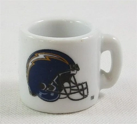 NEW San Diego Chargers Collectible Mini Miniature Mug, NFL Football Cover