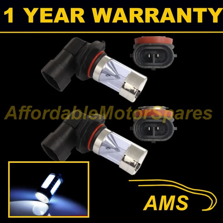 2X H11 WHITE 4 LED FRONT MAIN HIGH BEAM LIGHT BULBS CAR KIT XENON MB502801 - Image 1 of 1