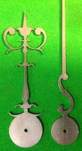 Antique Clock Hands from Original design (Early Longcase) LC23, Made in England - Picture 1 of 3