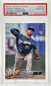 PSA 10 Freddy Peralta 2018 Topps Update SSP Image Variation Rookie RC POP 5! - Picture 1 of 2