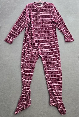Ropa de dormir para mujer Hello Kitty XL rosa Fair Isle de una pieza con logotipo polar Foto 1 de 4