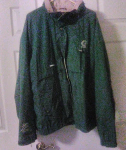 MEN'S JACKET-SKI JACKET-GRACO-TRI MOUNTAIN-GREEN/BEIGE-SIZE 2XL-HOOD-POCKETS - Picture 1 of 4