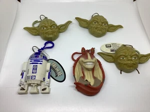 JA JA , yoda , r2d2. BINKS Star Wars Episode I Treasure Keeper Applause 1999 x5 - Picture 1 of 4