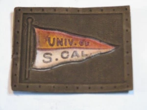 USC Southern California University Tobacco Leather Premium 1910's Murad - Picture 1 of 2