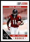Julio Jones 2011 Score Rookie Card Stands In Background, Ball In Left Hand #351