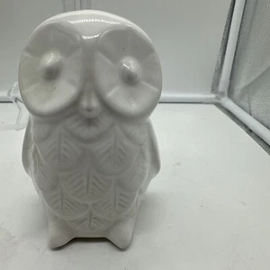 Mittelgroße schwere Keramik Eule schön glasiert gut verarbeitet - Bild 1 von 7