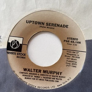 Walter Murphy 45 Single 7" - Could It Be The Music / Uptown Serenade NM NOS - Picture 1 of 3