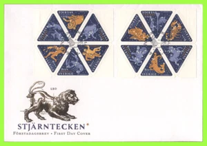 Sweden 1999 12 signs of the Zodiac set on First Day Cover - Picture 1 of 1