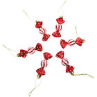  6 pièces pendentif bonbons de Noël sucette ornements décoration arbre décorations