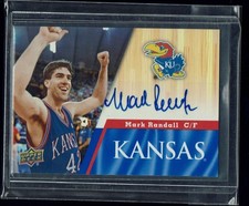 2013 Upper Deck University of Kansas Jayhawk Auto # 41 Mark Randall