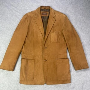Tasso Elba Lederjacke Herren M (40-41R) braun Polyesterfutter - Flecken - Bild 1 von 20
