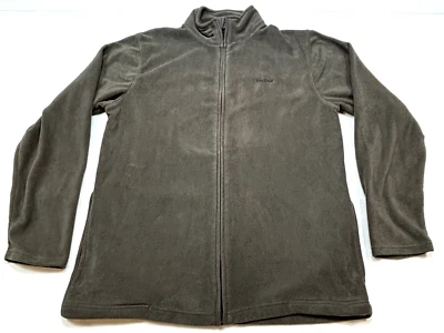 Reebok Full Zip Fleece Men's L Brown Jacket Outdoor Camp Hiking Walking Hunting - Image 1 of 4