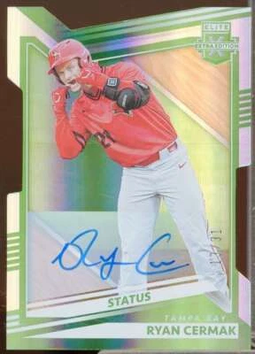 Ryan Cermak Rookie Card 2022 Elite Extra Edition Signatures Status Die Cut #71  - Image 1 of 2