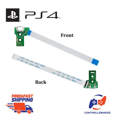 PS4 Controller USB Charging charge socket port board JDS-040 12 pin + Cable - Image 1 of 3