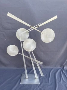 1980 Jerome Kirk Original Aluminum Kinetic Mobile Sculpture “Mixed Doubles” - Picture 1 of 24